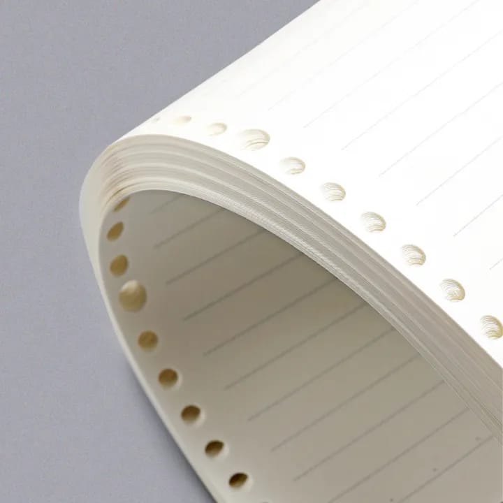 White Loose Leaf Acrylic Spiral - Notebook / Journal