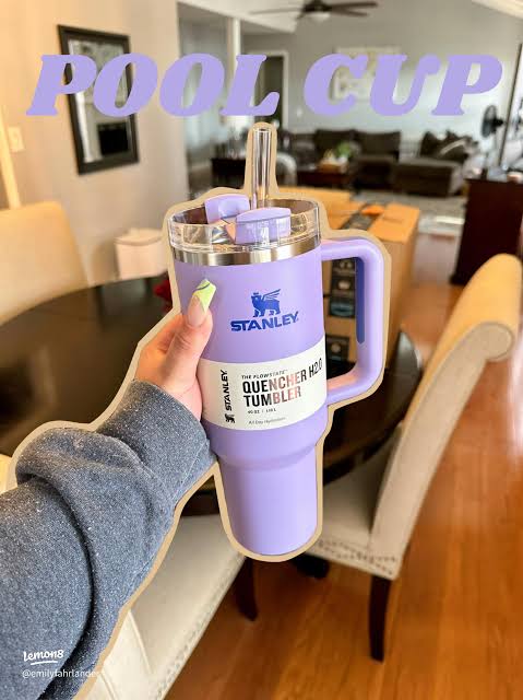 Purple Tumbler Cup Quencher H2.0 - Water Bottle / Sipper Cup