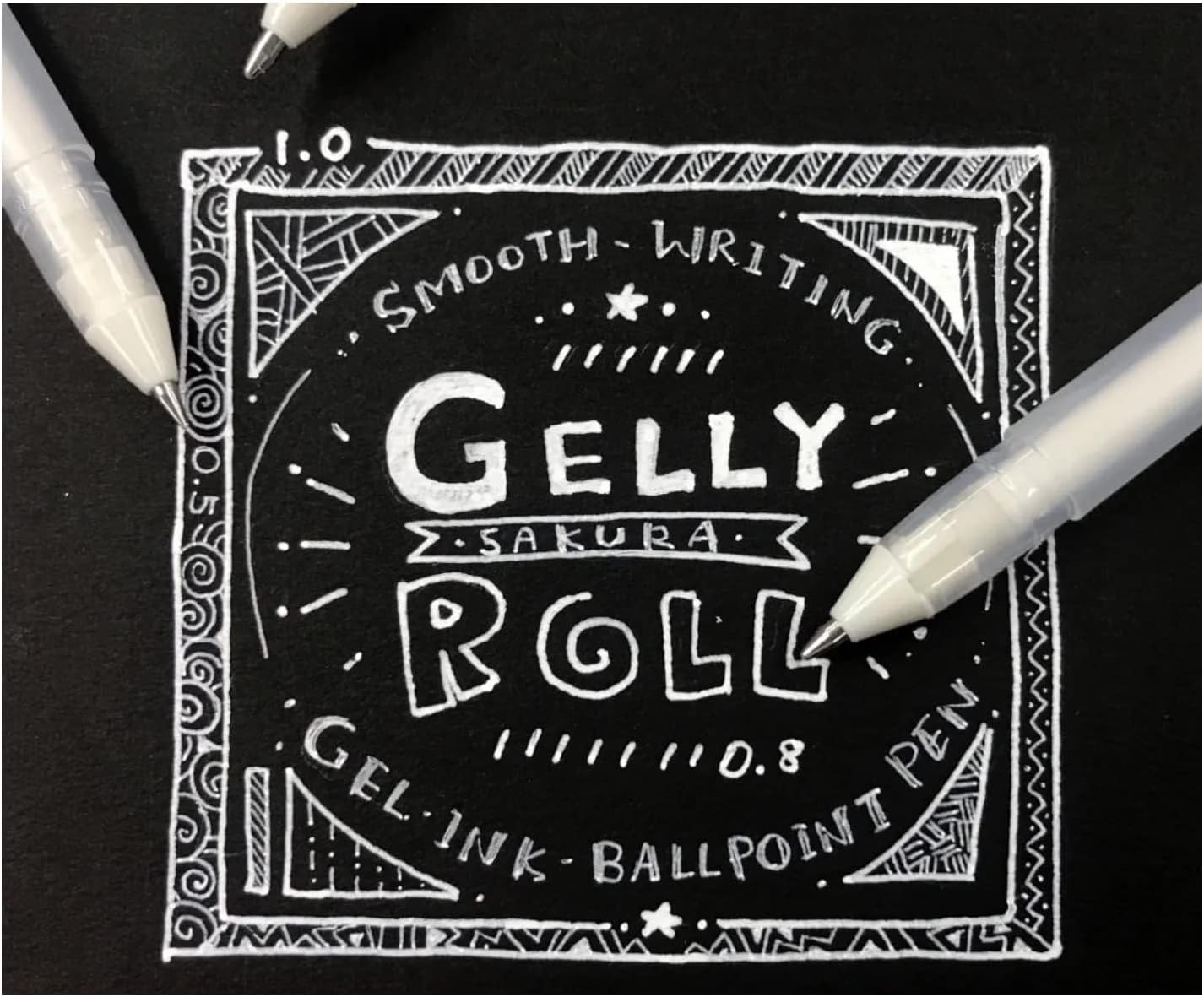 Keep Smiling Gelly Roll - White Pen