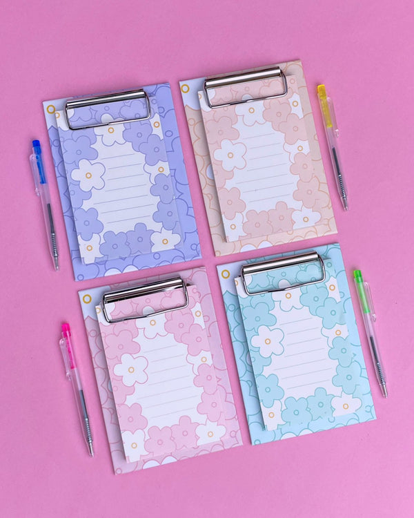 Daisy Flower - Clipboard Notepad Set