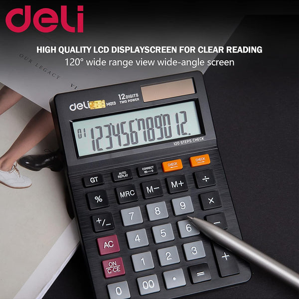 Deli Smart 12 Digits Desktop Calculator