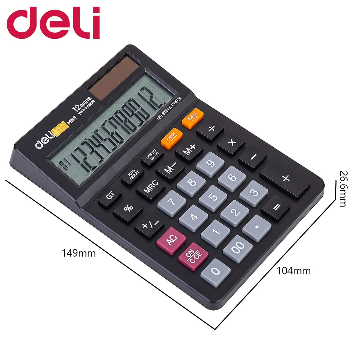 Deli Smart 12 Digits Desktop Calculator