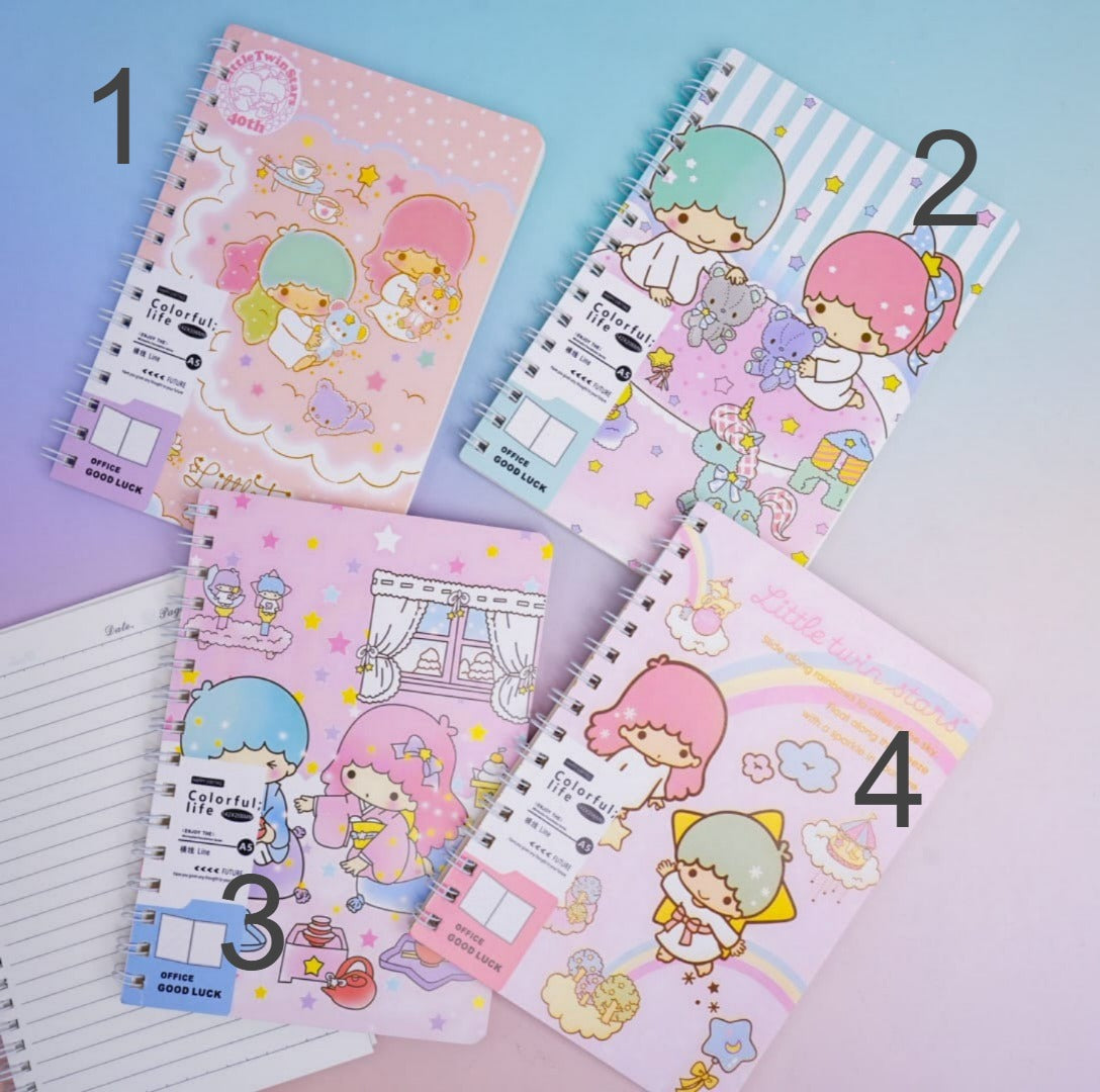 Little Twin Stars Spiral Notebook / Journal ( 68 Lined Pages )