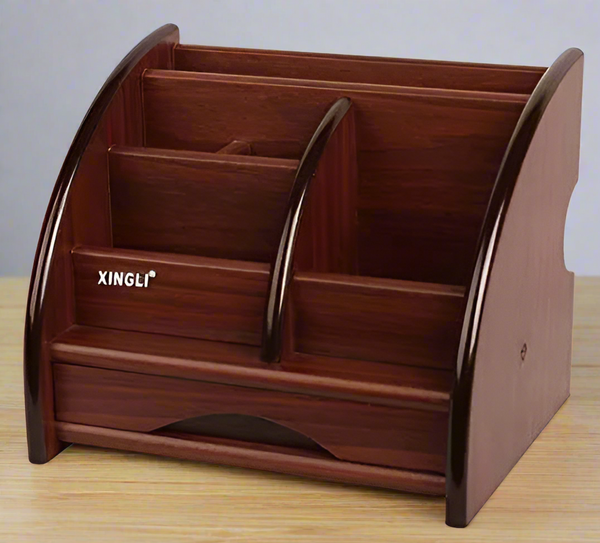 Luxury Series Multifunctional - Wood  Desk Organizer Style 3