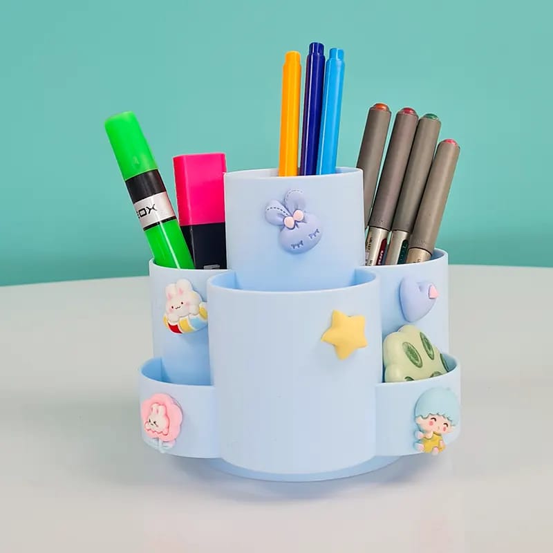 Soft Colors Rotary -  Pen Holder / Desk Organizer