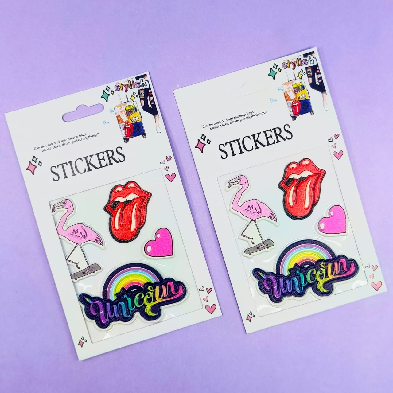 Flamingo & Dreamer Rainbow - Stickers