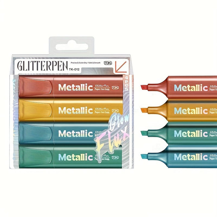 Premium Metallic Pen - Highlighter Set Of 4 – BLINGSPOT