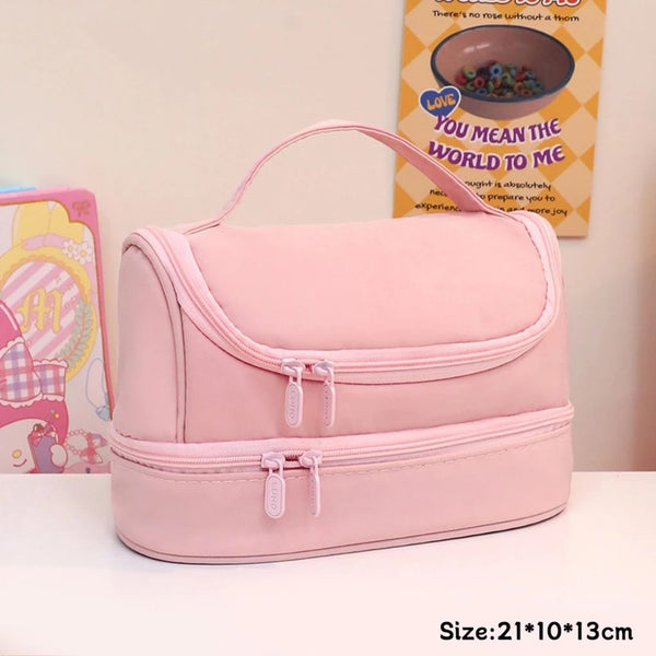 Soft Pink Premium Large Capacity - Multifunctional Pouch