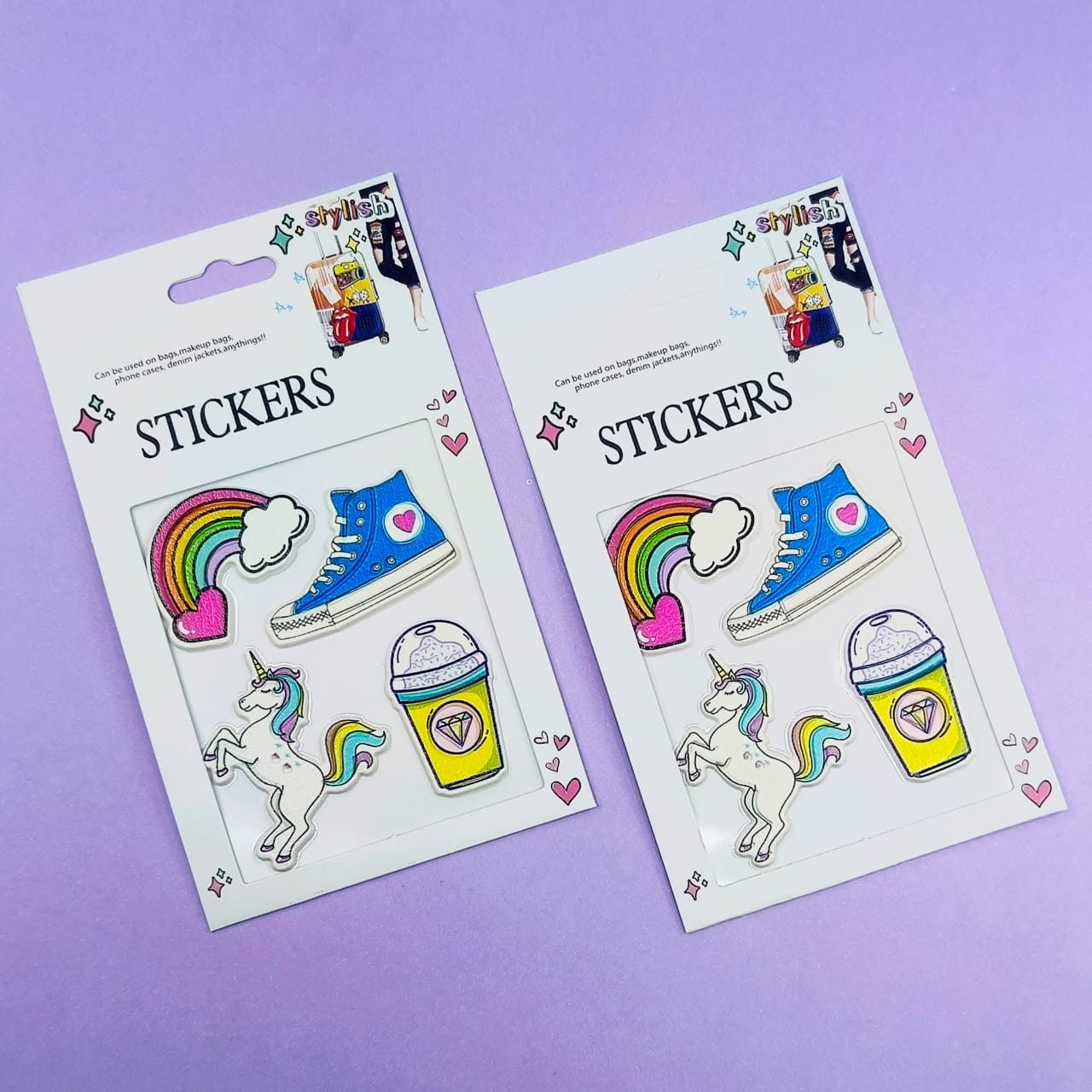 Rainbow Unicorn & Classy Sneakers - Stickers