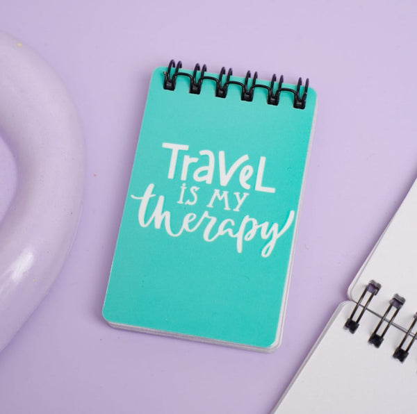 Travel Is My Therapy - Mini Notepad