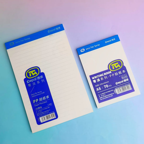 Depai Lined & Blank Pages - Notepad A5 / A6