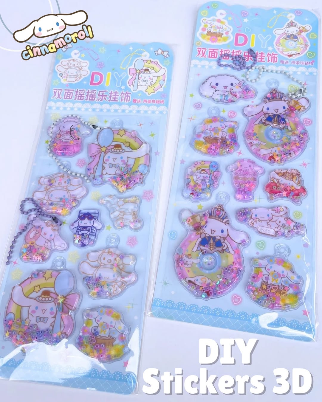Sanrio Character Water Filled - Diy Sticker