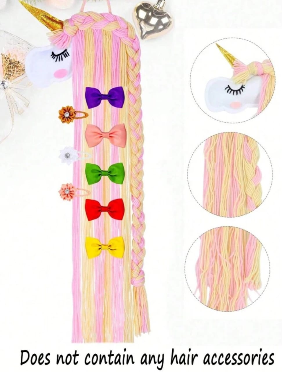 Magical Unicorn - Hair Accessories Organizer / Dream Catcher - Style 2