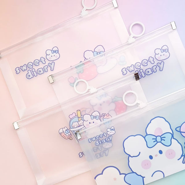 Sweet Diary Bunny Transparent - Pouch