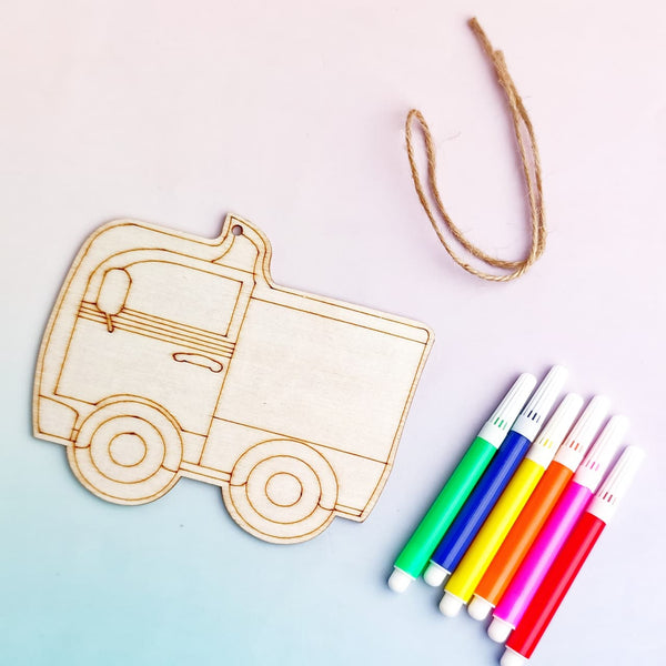 Wood Craft Truck Stock  - Marker Painting