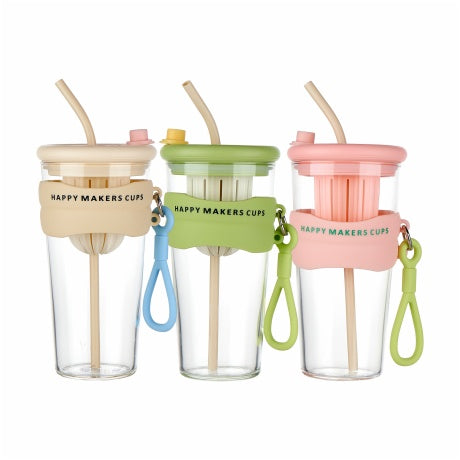 Happy Makers Cup - Glass  Sipper