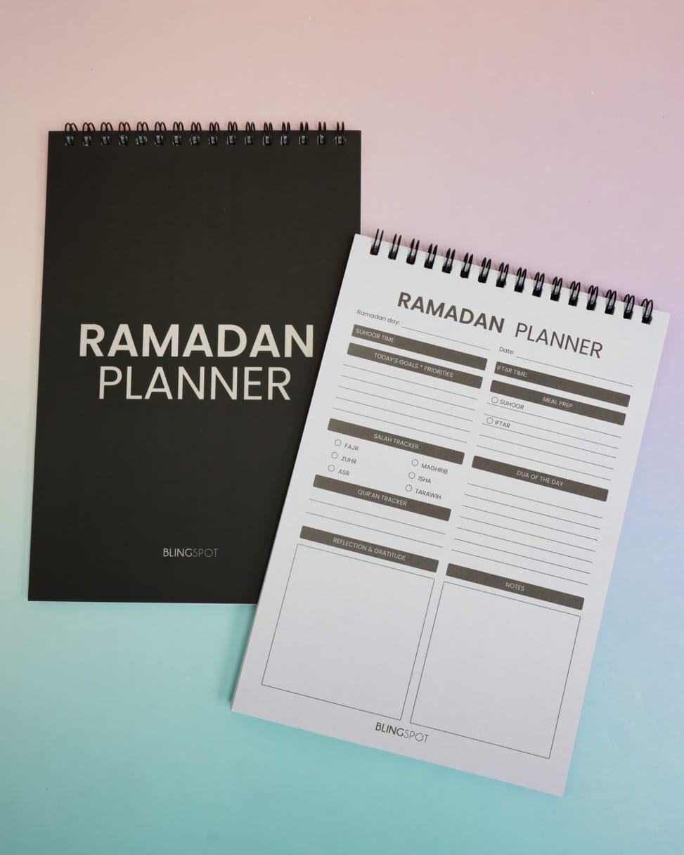 Ramadan Planner - Black - 🎁 FREE PEN