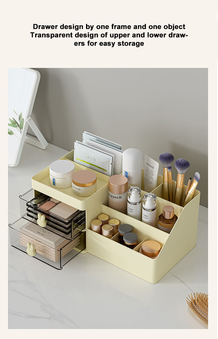 Multi Functional Beige Bunny  - Stationery &amp; Jewelry Organizer