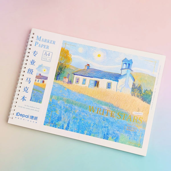 Vangogh Series  Marker Pad - Sketch Pad Style 1