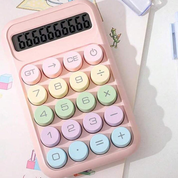 Soft Colors  Keys Pink - Calculator