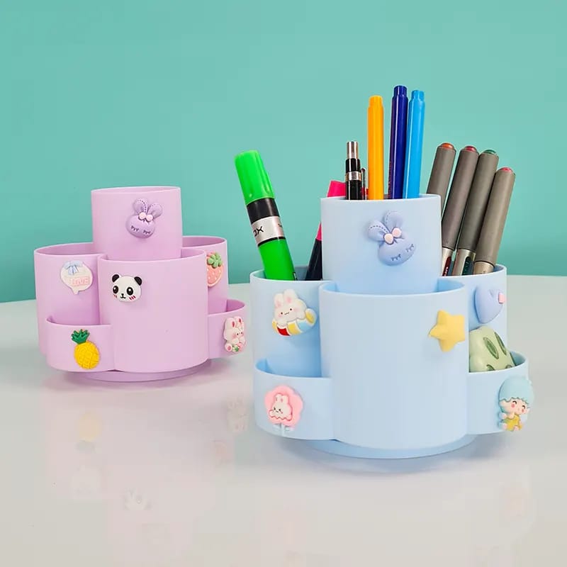 Soft Colors Rotary -  Pen Holder / Desk Organizer