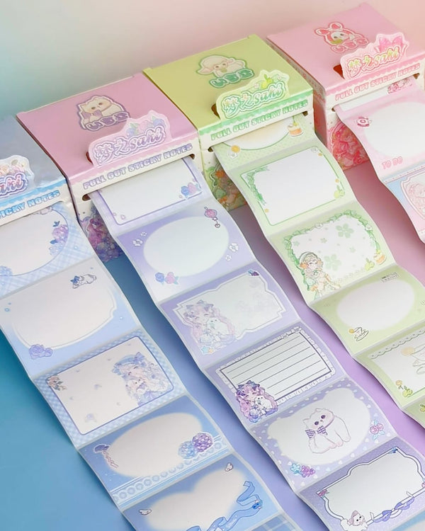 Anime Girl Post It Notes - Sticker Roll Box