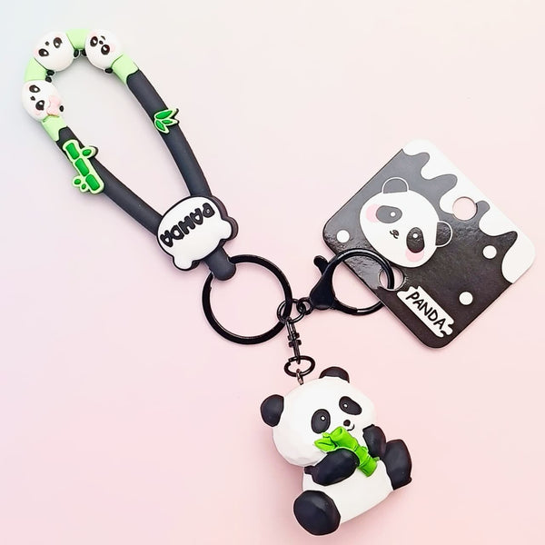 Jungle Panda Jet Black - Key Ring Style 1