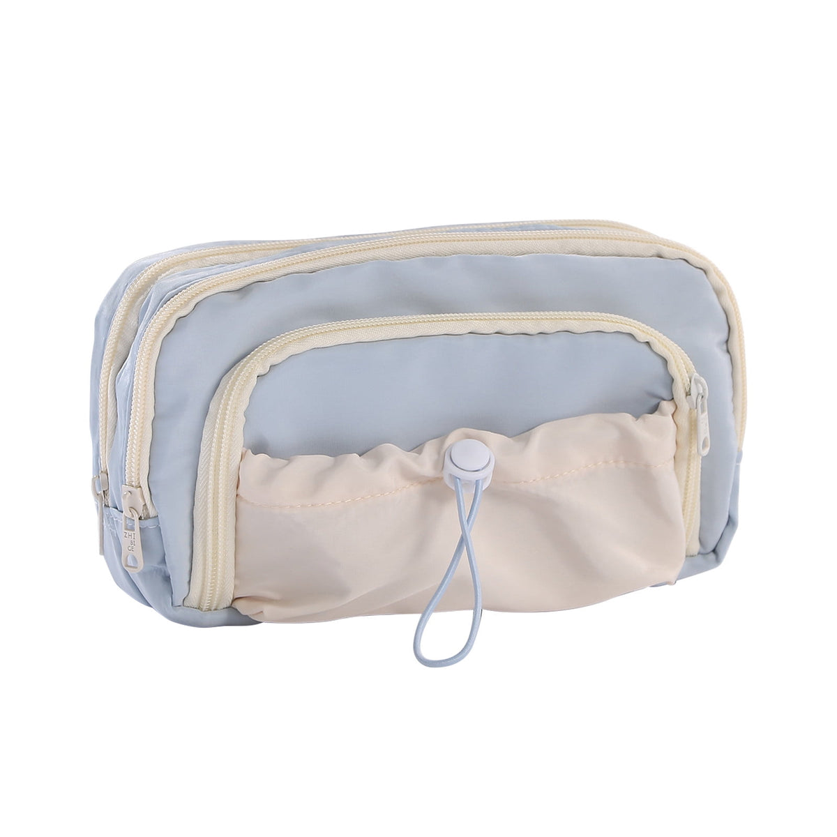 Blue Large Capacity - 3 Zip Pouch
