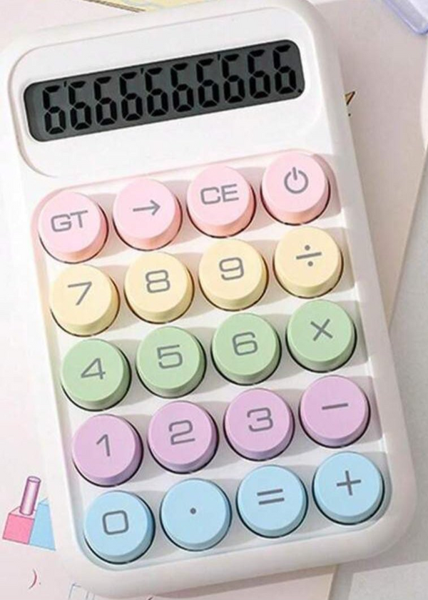 Soft Colors  Keys White - Calculator