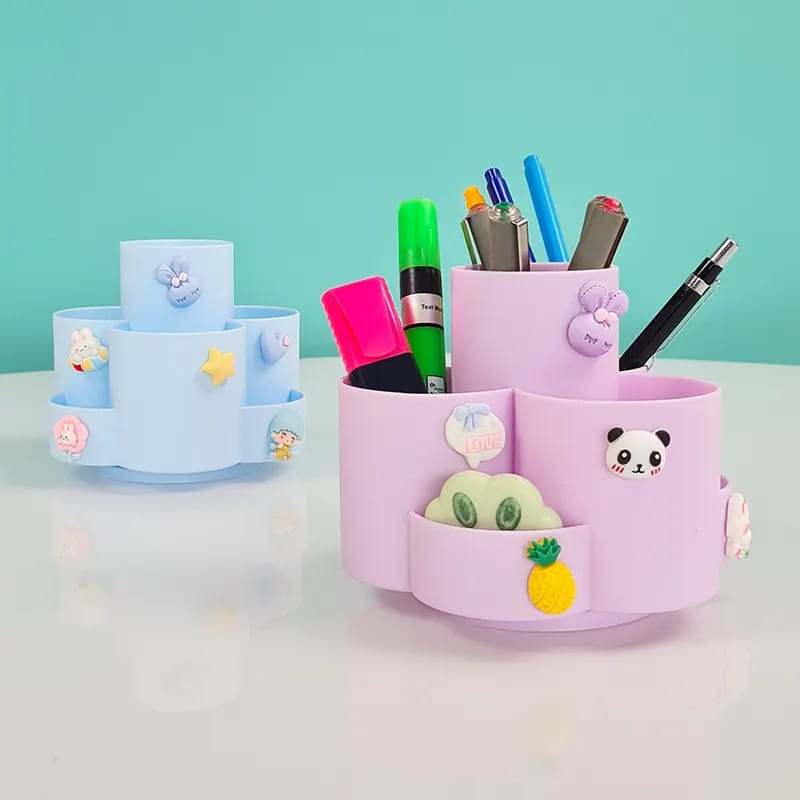 Soft Colors Rotary -  Pen Holder / Desk Organizer