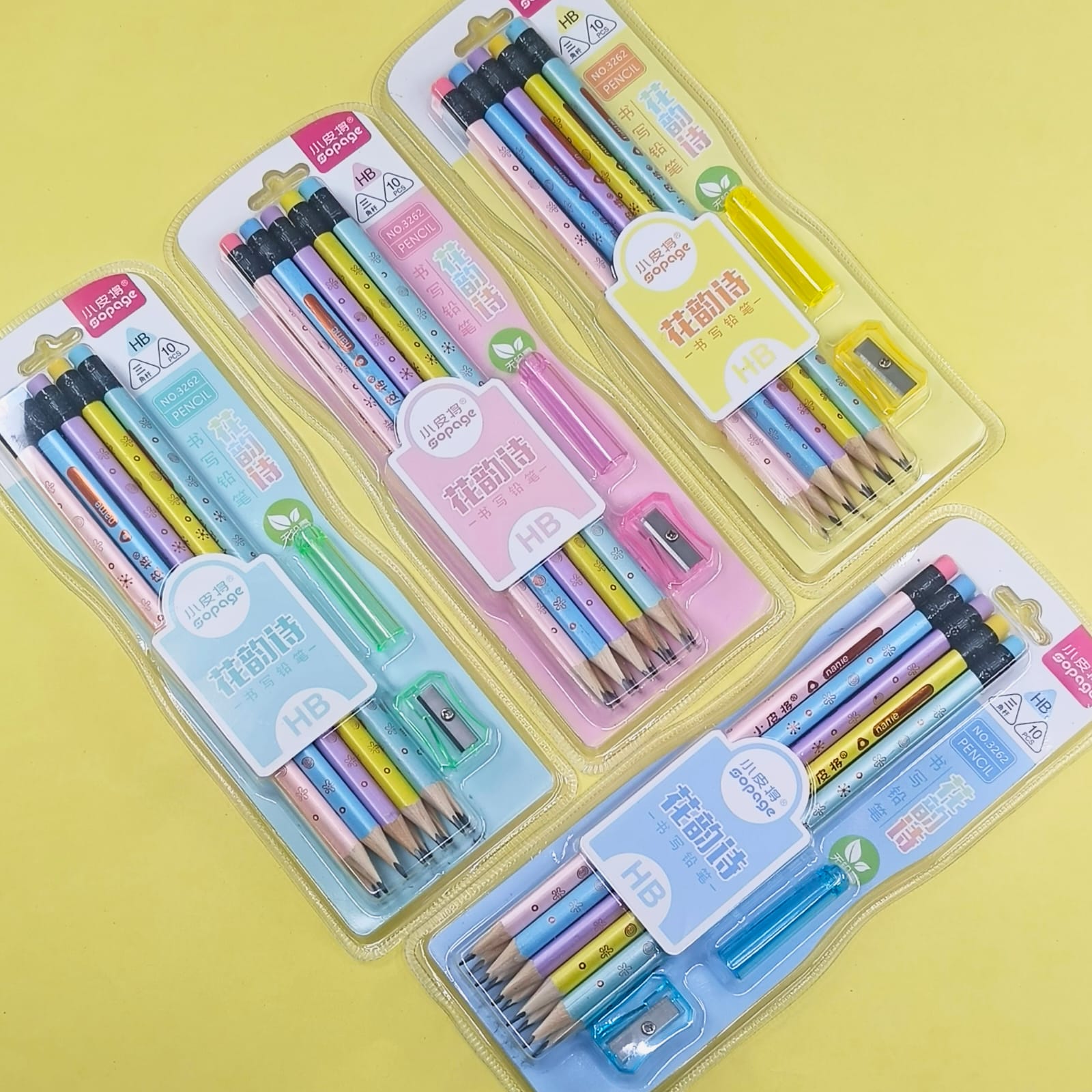 Soft Colors  Wood Pencils  - Stationery Set of 12