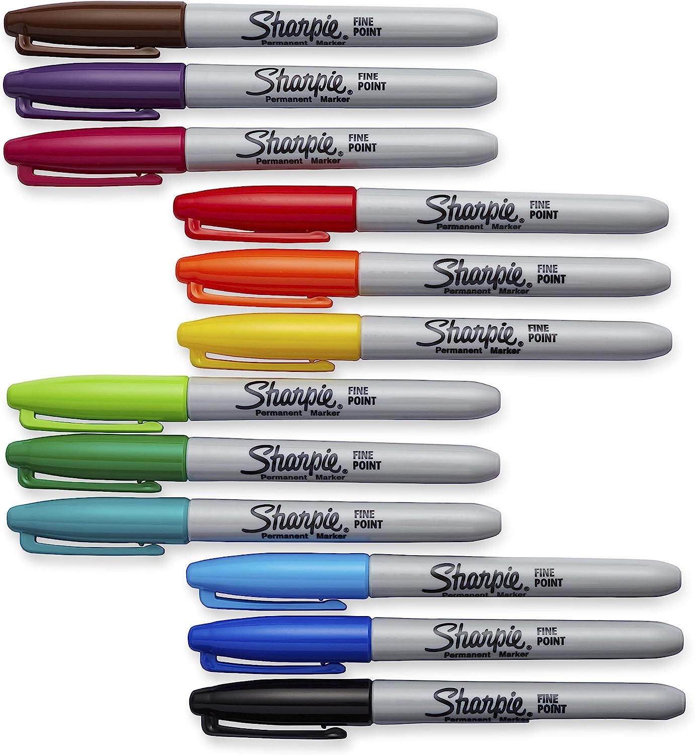 Sharpie Color Burst Ultra Fine Permanent Markers, Assorted Colors, 24 Count