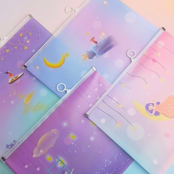 Dreaming Stars - Document Folder Large Pouch
