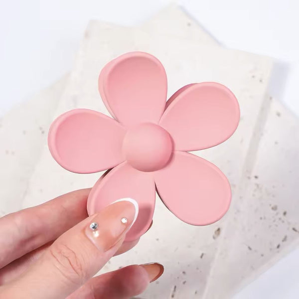 Pink Flower - Hair Claw