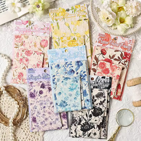 Flower Rain Micro Billow Series - Scrapbooking Sheets