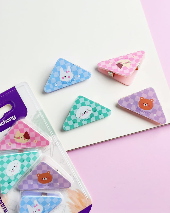 Cute Animals Triangle - Paper Clip Set of 4 – BLINGSPOT