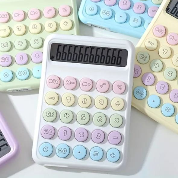 Rainbow Color Keys White - Calculator