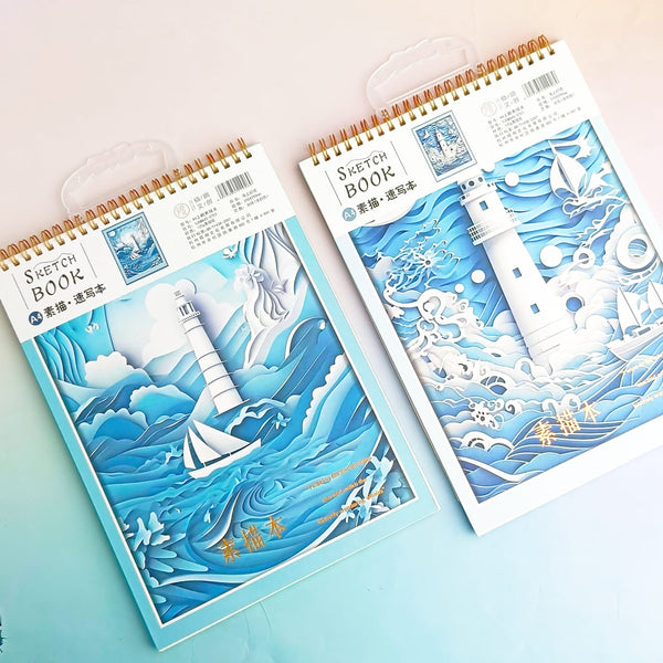 Adventure Sea Boat Gold Foiled - Sketch Book 2