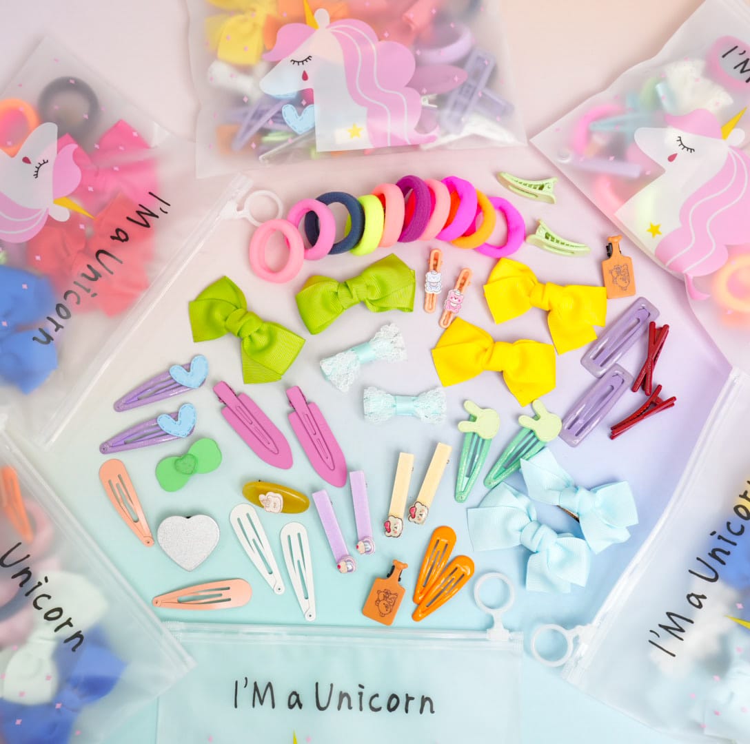 I'm A Unicorn Bow & Mini Mixed - Hair Accessories Style 1