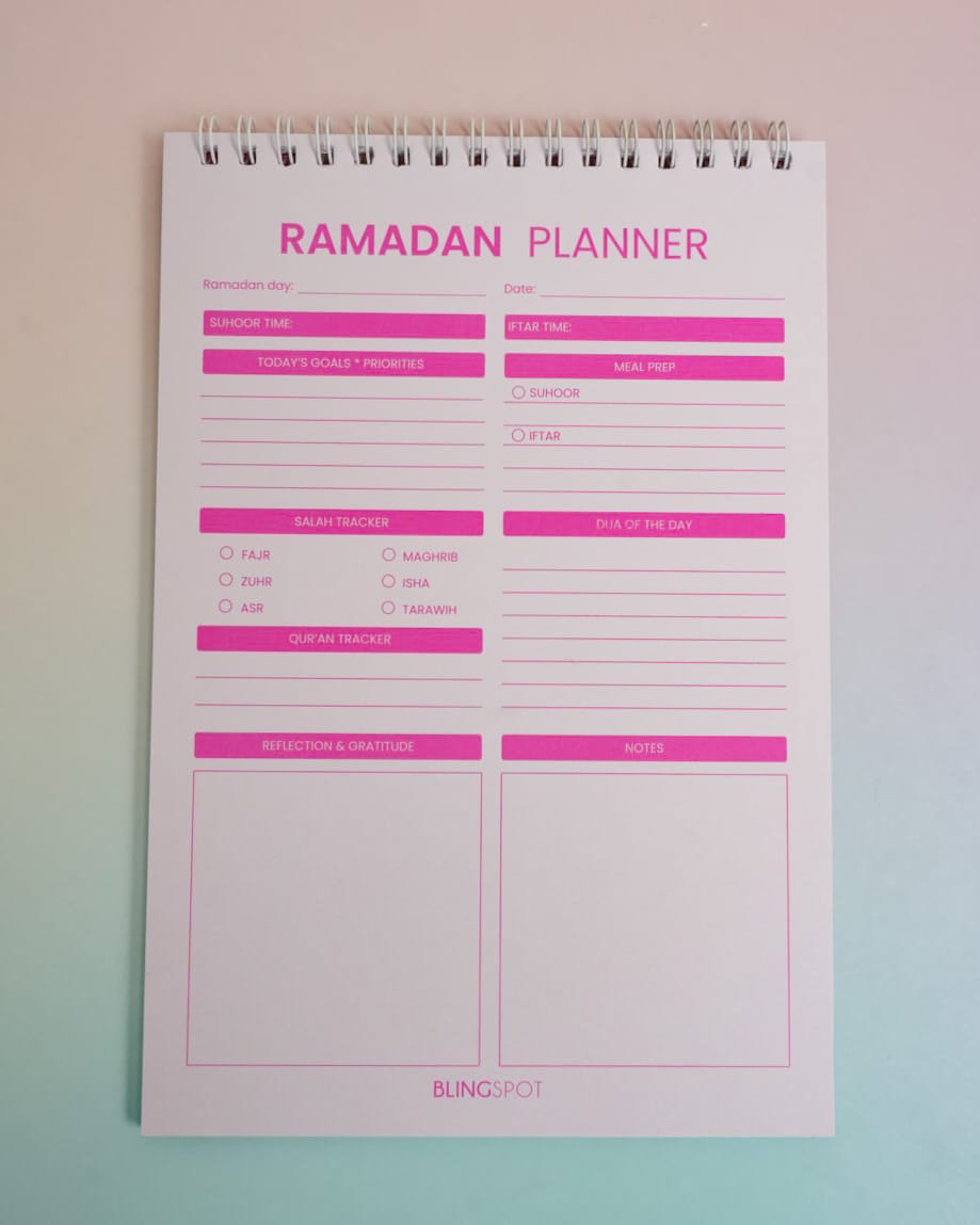 Ramadan Planner - Hot Pink - 🎁 FREE PEN