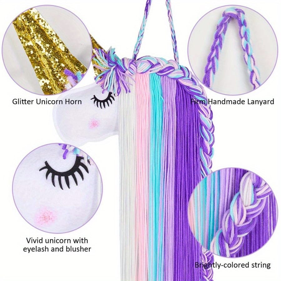 Magical Unicorn - Hair Accessories Organizer / Dream Catcher - Style 1