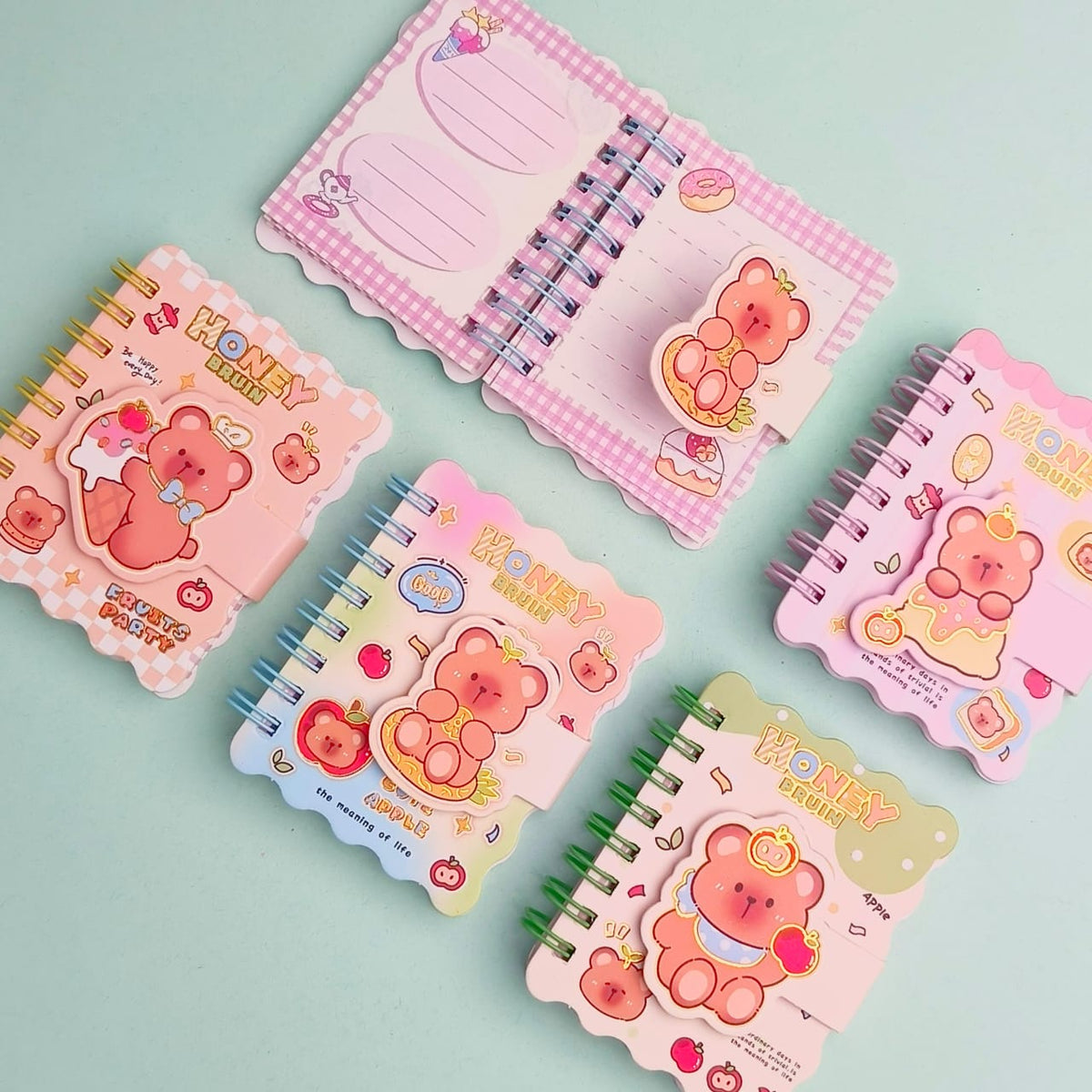 Honey Bear Mini Diary  - Notebook / Journal