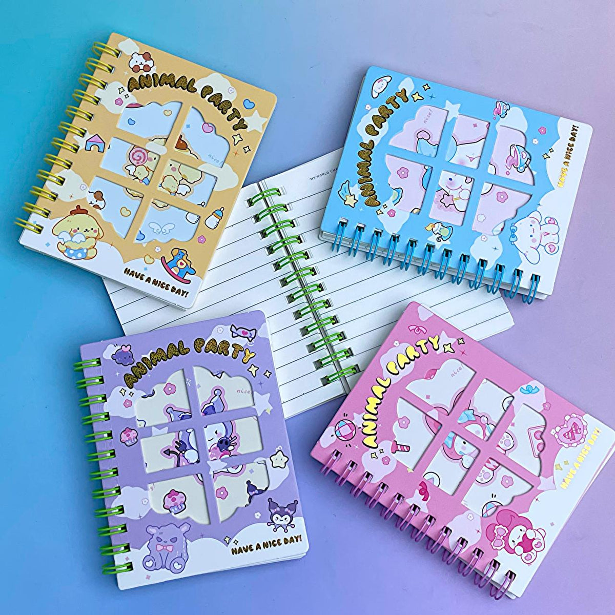 Magical Window Sanrio Characters Spiral  - Notebook  Journal