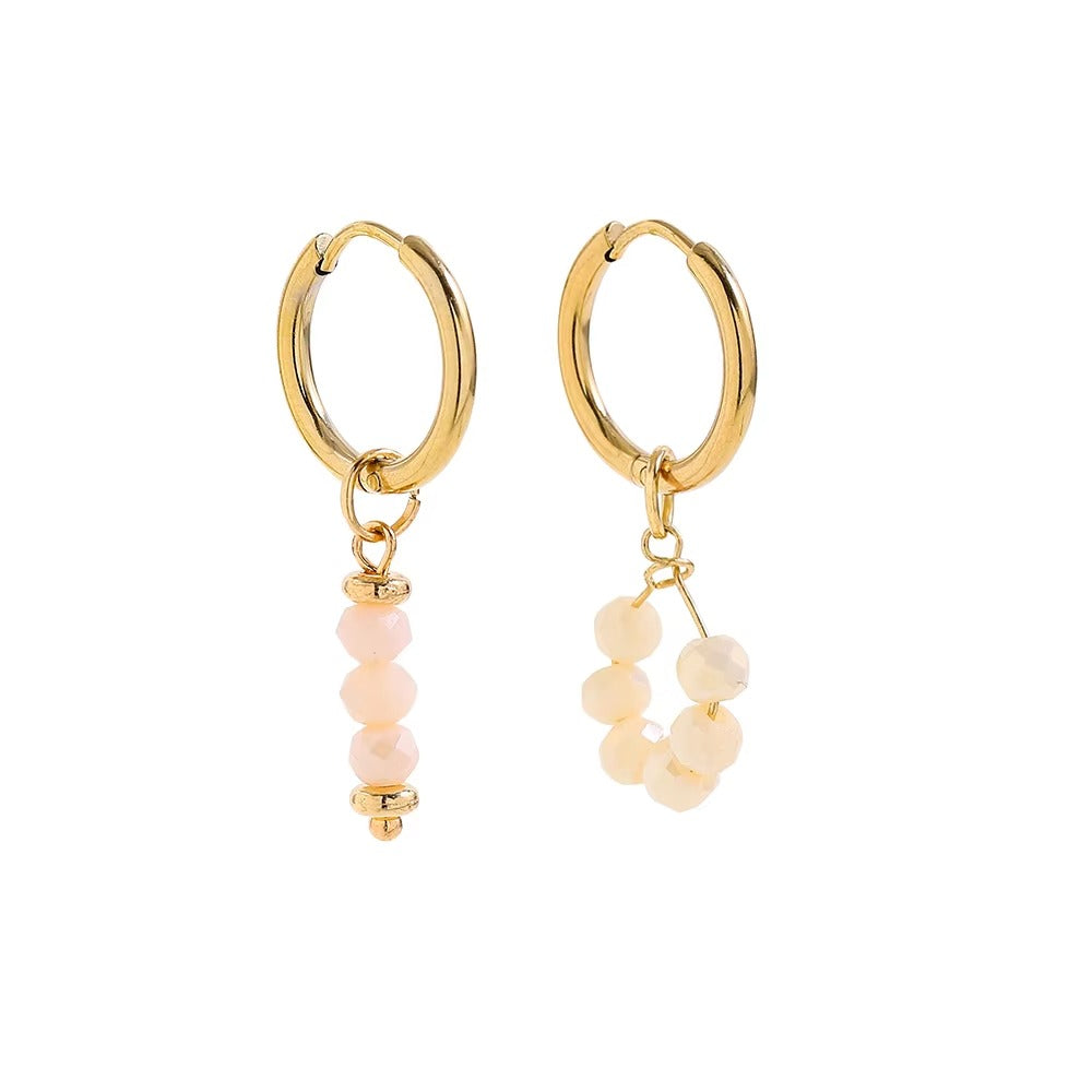 Classy Stone Gold - Earrings Style 6