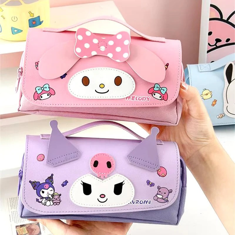 My Melody Sanrio Characters Zipper Large Capacity - Pouch