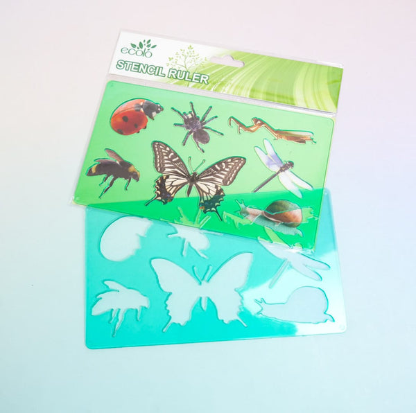 Insects - Stencil Writing Ruler