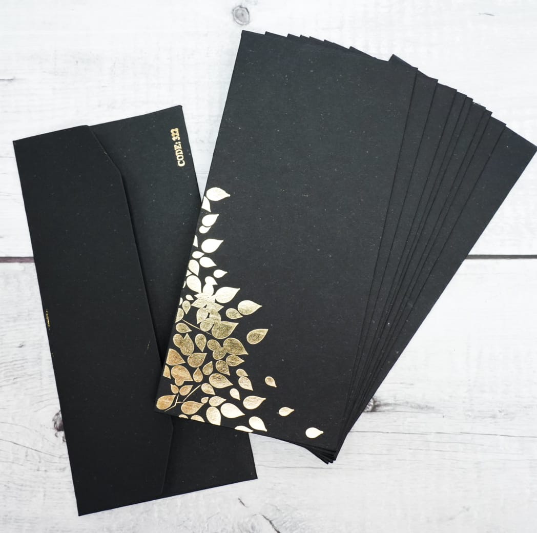 Foiled Pattern  Envelope Set of 10 - Style 3