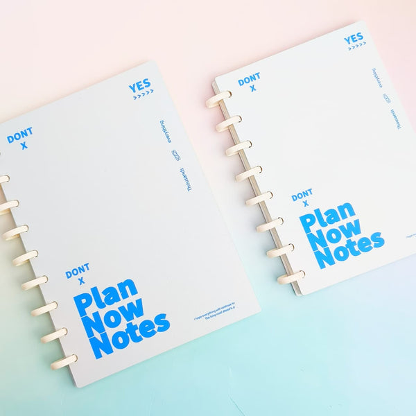 Plan Now Notes Spiral - Notebook / Journal A5 / B5