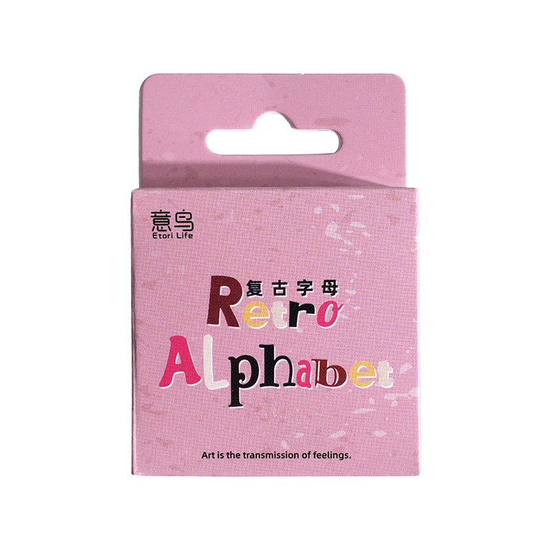 Retro Alphabet - Sticker