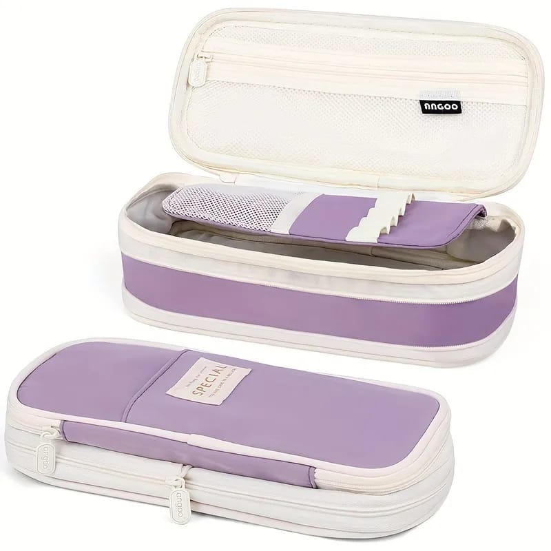 Macaron Color Stationery Organizer - Zipper Pouch